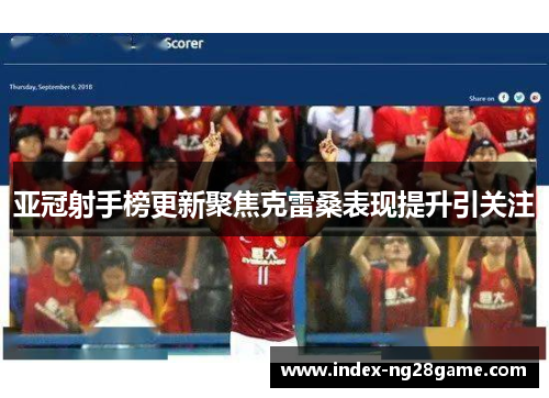 亚冠射手榜更新聚焦克雷桑表现提升引关注